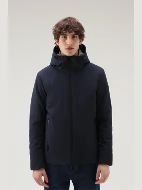 Blue Windproof Hooded Jacket