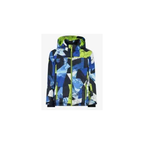 Cmp Kid Jacket Snaps Hood Giacca Sci Fant Lime/Blu/Bia Junior Bimbo