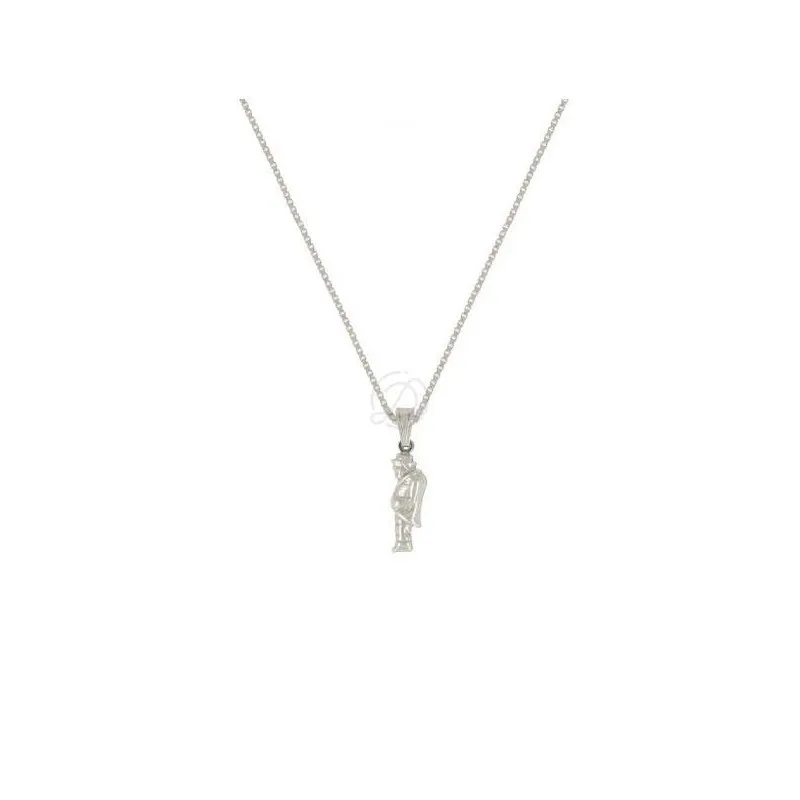 Collana con ciondolo gobbo in argento 925