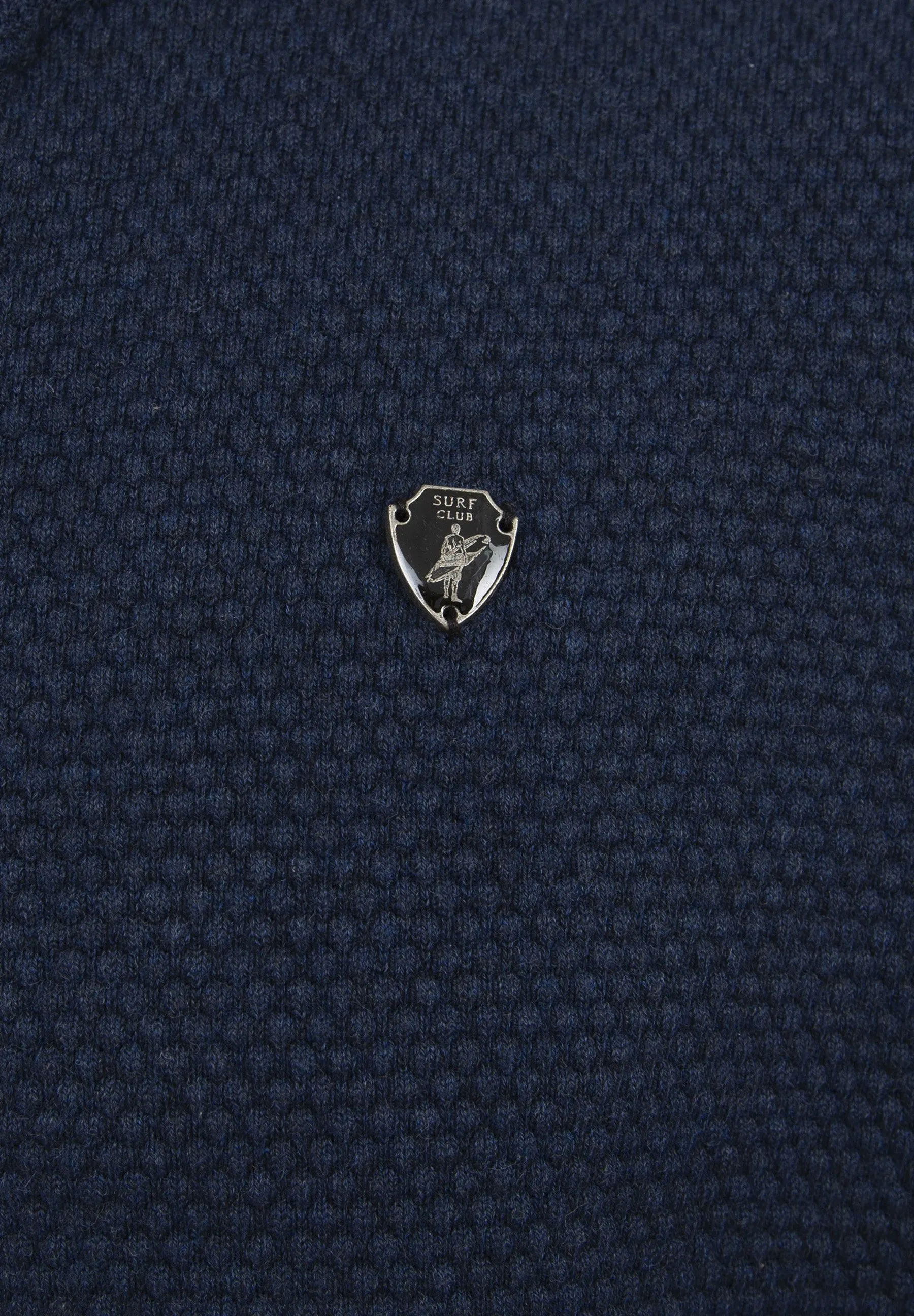 Honeycomb Cardigan with Zipper