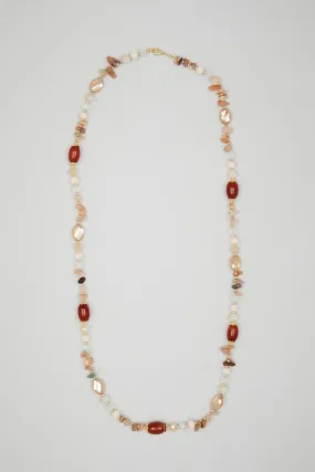 Long necklace with stones