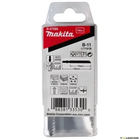 Makita Accessori B-07680 Lama per seghetto alternativo B11 100 pezzi