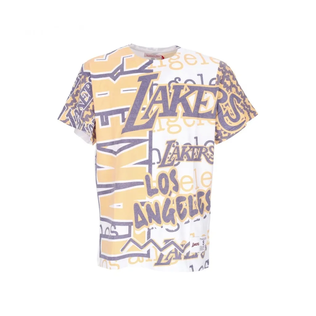 NBA Men's Jumbotron 20 Sublimated Tee - Hardwood Classics Loslak White/Original Team Colors