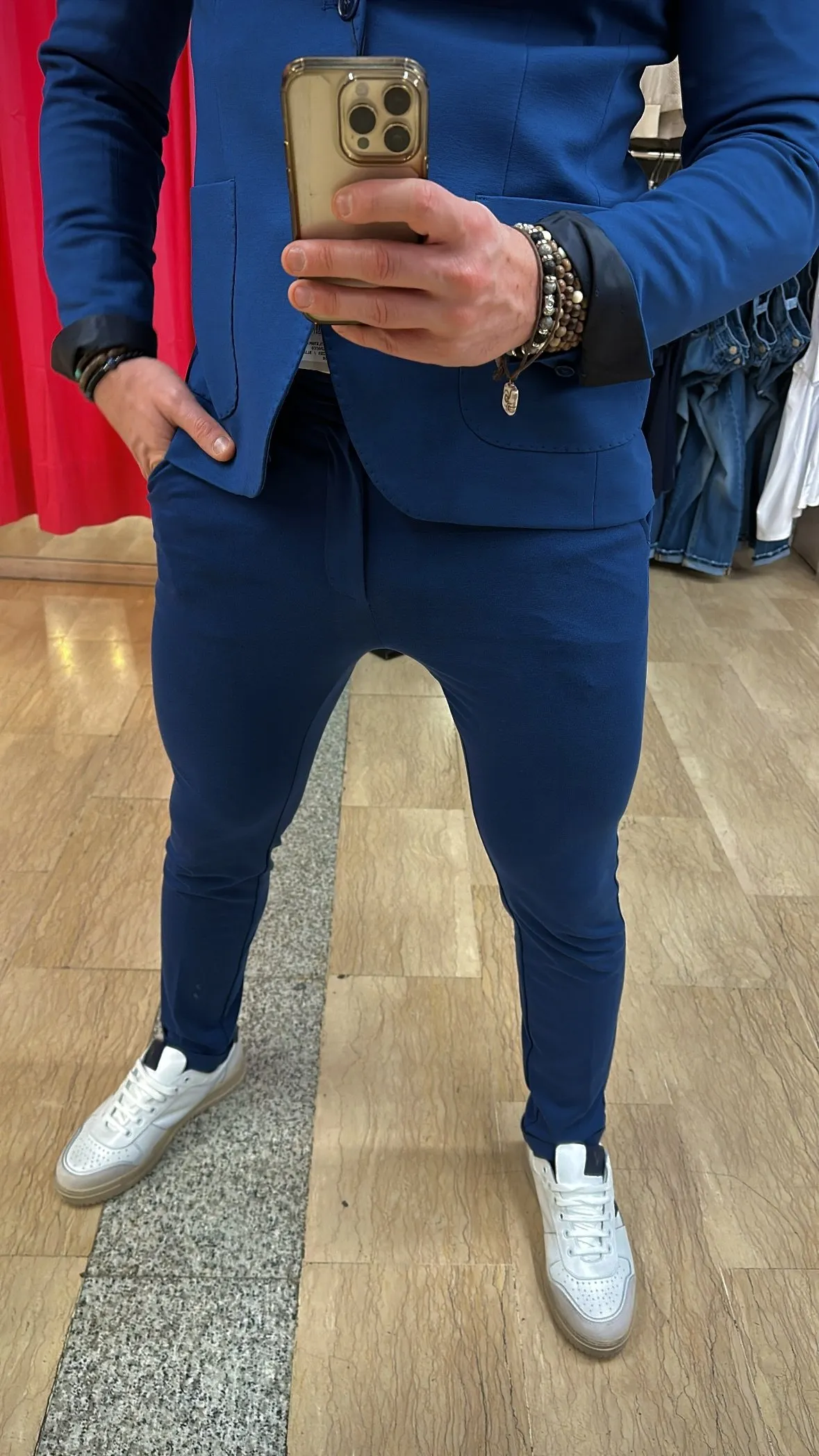 Pantaloni XAGON MAN color BLUETTE disponibili anche con giacca e gilet in coordinato