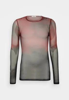 Red Long Sleeve Top