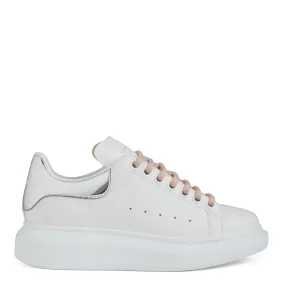 White and Silver Leather Oversized ALEXANDER MCQUEEN Sneakers