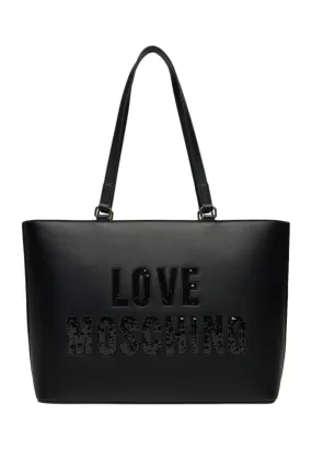 Women's Black LOVE MOSCHINO JC4288PP0IKK0000 Shopper Bag