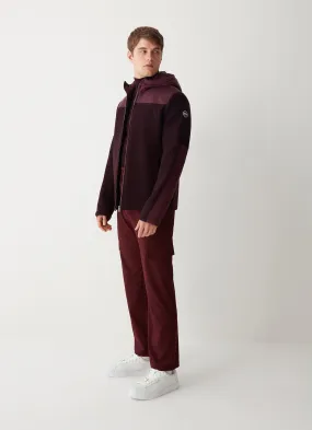 Wool cloth jacket with nylon inserts